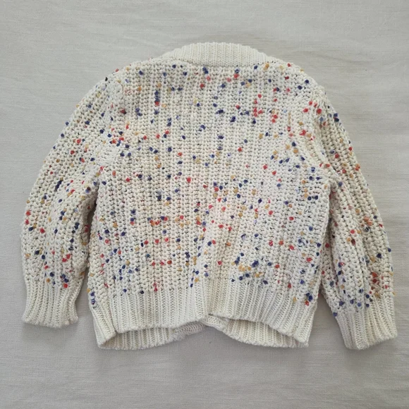 Hanna Andersson Colorful Speckled Knit Cardigan 3t - Picture 9 of 9